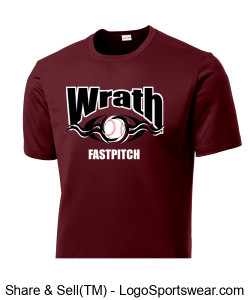 Maroon Wrath Tee Design Zoom